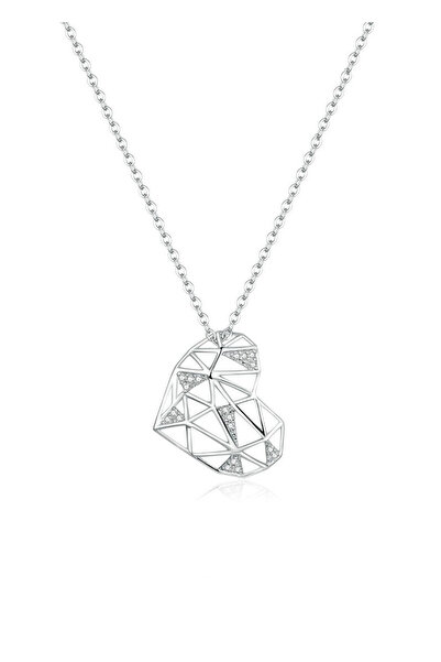 SPARKLES Artistic Heart Pendant Chain 925 Silver