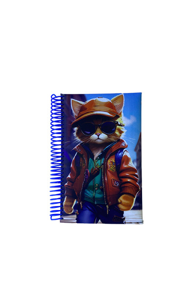 Mr.Notebook دفتر ملاحظات حلزوني من سلسلة ميركان كورت ليفرز فريندز - دفتر ممتع...