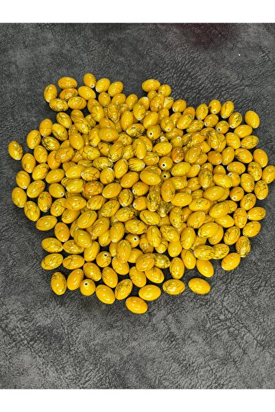 Mos Tespih 2 Adet Gold İşlemeli Üst Düzey 11x17mm Plastik Boncuk