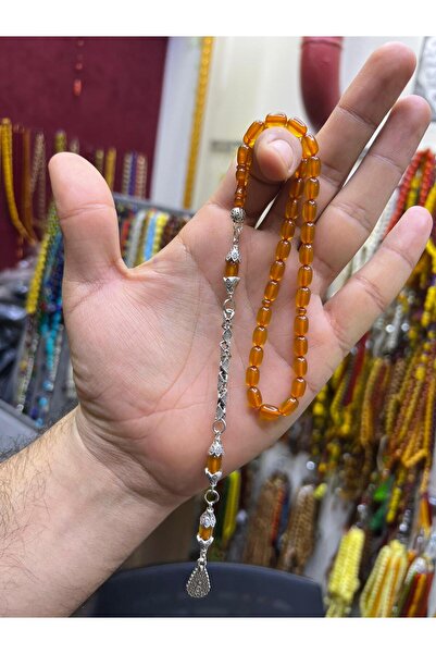 MİRAYPAZARLAMA Original Sıkma Amber Ankle-Length Prayer Beads
