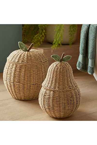 ETERNAL SUNSHINE Elma Tasarımlı Kapaklı Sepet Organizer & Dekoratif Çocuk Oda...