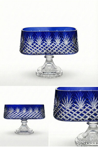 AKDEN STORE Cut-Out Decor Handmade Glass Gondola Bowl – Fruit Bowl & Serving ...