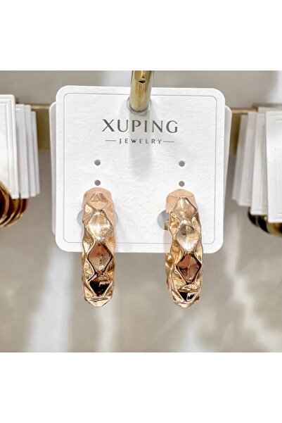 GLOW ACCESSORIES BAE أقراط دائرية من الفولاذ المقاوم للصدأ من Xuping باللون ا...