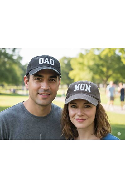 Betülce 2-Piece Mother and Father Combination Family Hat-Vintage Vintage Unis...