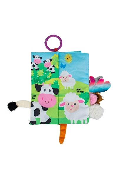 OEM Textile Book with Animals & 3D Tails for Kids