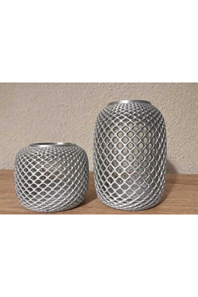 pumbata3D Premium 3D Tasarım Mumluk Seti - 2 'li (LED MUM HEDİYELİ)