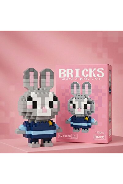 Oyuncaktoys Judy Tavşan Bricks Karakter Figür Oyuncak - 3D Yapboz Puzzle Yapı...