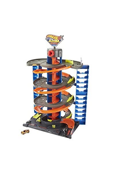 markentegra Mega Garaj Oyun Seti - 4 Katlı ve Sarmal Asansörlü