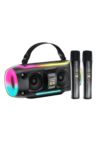 Microdigit MD677PS Bluetooth Speaker With 2 Wireless Microphones