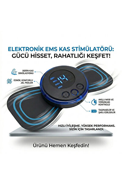 CALIBURN Profesyonel Taşınabilir EMS Karın Kası ve Vücut Masaj Aleti - 4 Modl...