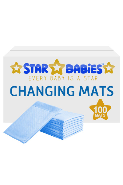 STAR BABiES مفارش تغيير الحفاضات للاستخدام مرة واحدة باللون الوردي - عبوة من ...
