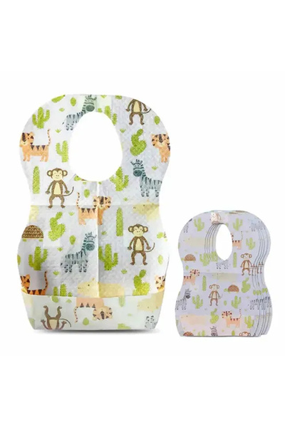 STAR BABiES Disposable Bibs - Pack Of 24 - Animal
