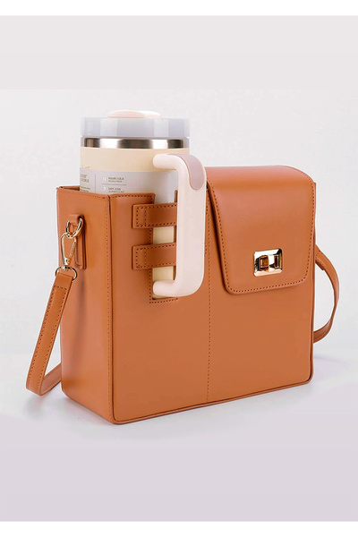 Alvora Leather Water Bottle and Thermos Coffee Cup Bag Water Cup Holder Multi...