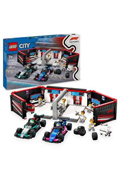 Generic مجموعة ليغو لمرآب سيارات الفورمولا 1 وسيارات مرسيدس AMG وسيارات ألبين...