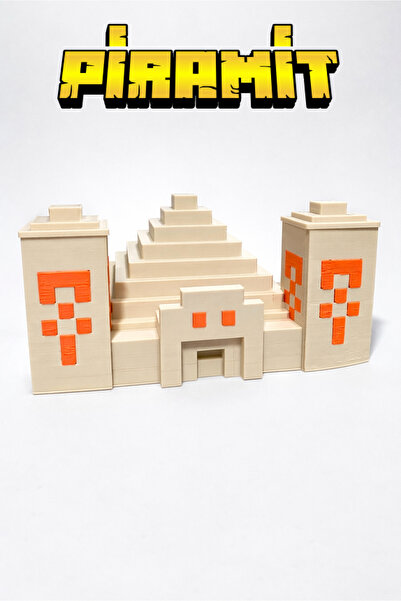 GiginGo Minecraft Çöl Piramiti Hazine Tapınağı Figürü - Pixel Çöl Tapınağı