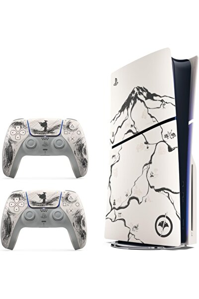 Sony PlayStation5 Slim Ghost of Yotei Black Limited Edition Bundle + 2 Gamepa...