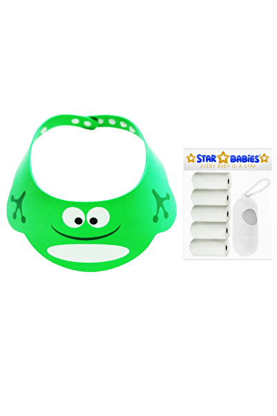 STAR BABiES مجموعة كومبو مكونة من قطعتين - قبعة استحمام للأطفال مع كيس معطر (...