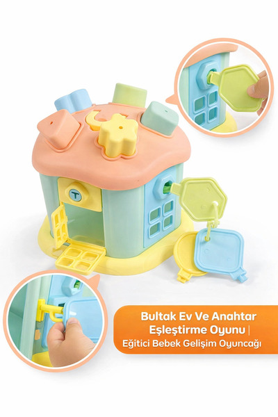a v d a Bultak Ev Ve Kilitli Kapılar ile Anahtar Eşleştirme Oyunu | Eğitici B...