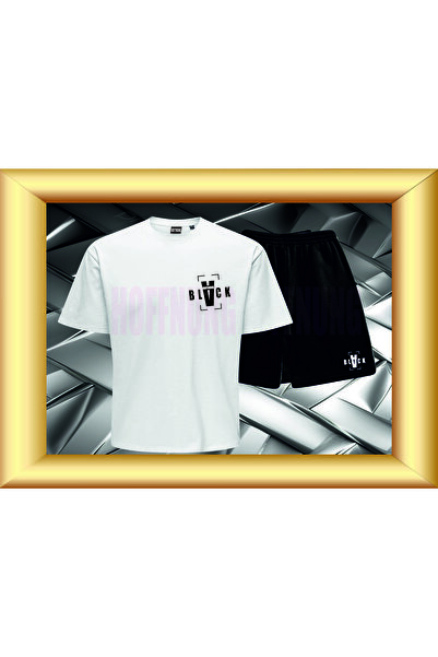 HOFFNUNG Unisex Casual Short Sleeve Set with Back Print Outdoor Spring/Summer...