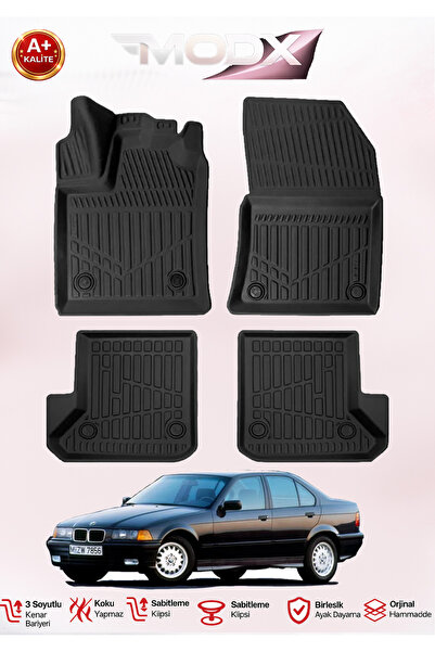 MODxAUTO BMW E36 ARACA ÖZEL ÜRETİM 3D HAVUZLU PASPAS TAKIMI (KAUÇUK)