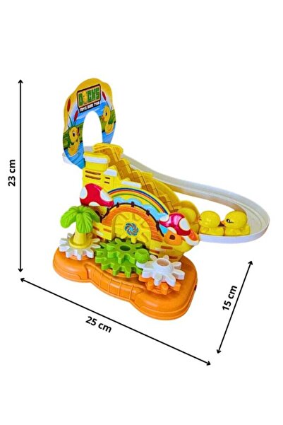 Rally لعبة سباق مسار البط الكهربائي للأطفال مع موسيقى تتسلق السلالم
