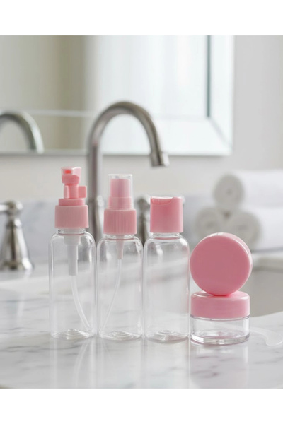 shopwave Portable 5-Piece Travel Cosmetic Bottle Set 30 ml Leak-Proof