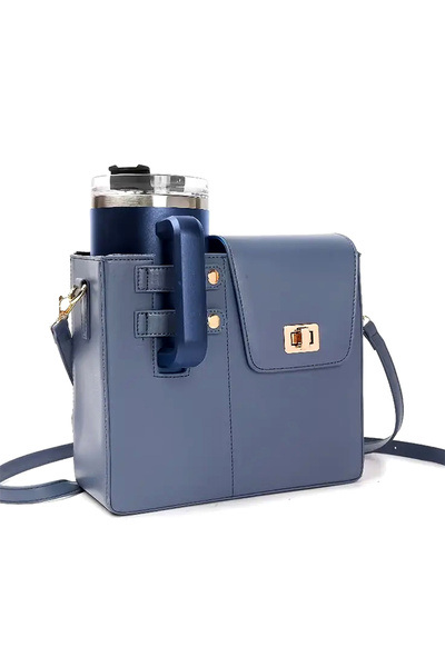 Alvora Leather Water Bottle and Thermos Coffee Cup Bag Water Cup Holder Multi...