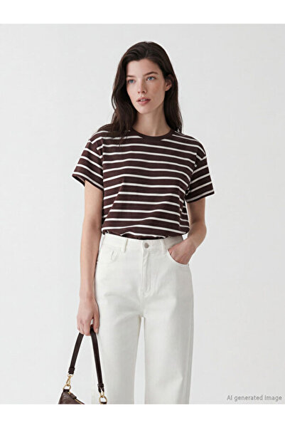 LC Waikiki Crew Neck Striped Women's T-Shirt
