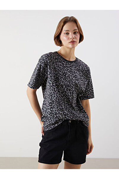 LC Waikiki Crew Neck Patterned Women's T-Shirt
