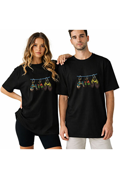 Kidilia Climbing Shoes Visual Unisex Crew Neck Design Tshirt