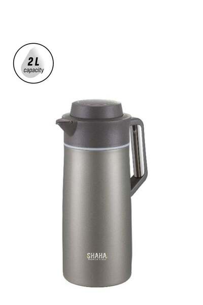 SHAHA Stainless Steel Vacuum Flask 2L Light Pearl