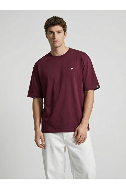 Sparrow Men's Oversized Fit 100% Cotton High Printed Crew Neck Basic T-Shirt