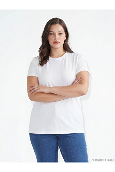 LC Waikiki Rmz Gi̇yi̇m Farkiyla Zero Roba Collar Women's T-Shirt