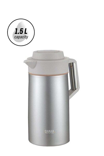 SHAHA Stainless Steel Vacuum Flask 1.5L Light Pearl