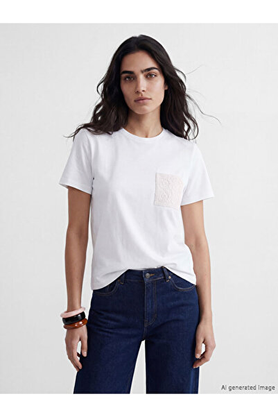 LC Waikiki Дамска тениска с кръгло деколте