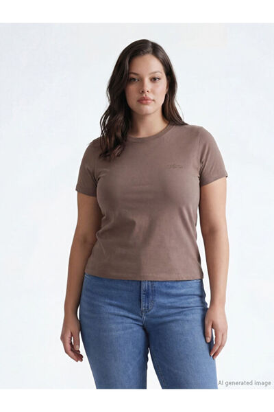 LC Waikiki Rmz Gi̇yi̇m Farkiyla Zero Roba Collar Women's T-Shirt