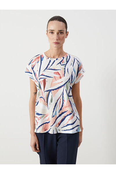 LC Waikiki Crew Neck Patterned Women's T-Shirt