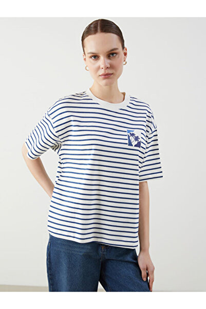LC Waikiki Crew Neck Striped Women's T-Shirt