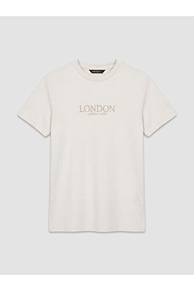 LC Waikiki تي شيرت بيسايكليت كوكاكلا لندن مطبوع للسيدات