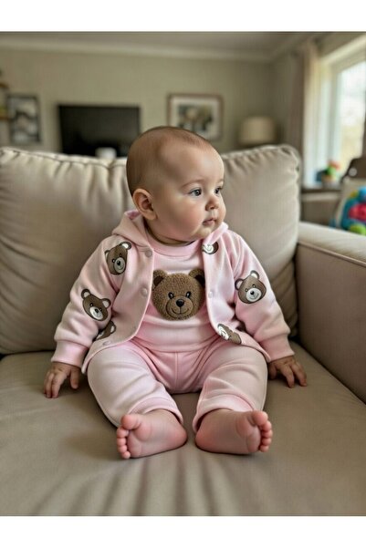 Nayinom Ayıcık baskılı badili 3lü takım