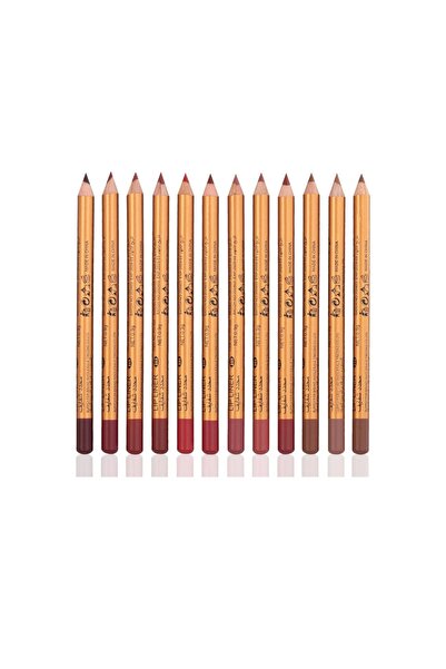 real beauty 12-color lip liner set from