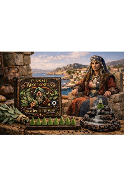 Tyanalı Apollonius Organik Tütsü (Geri Akış/Konik) OKALİPTUS , %100 Saf Bitkiden