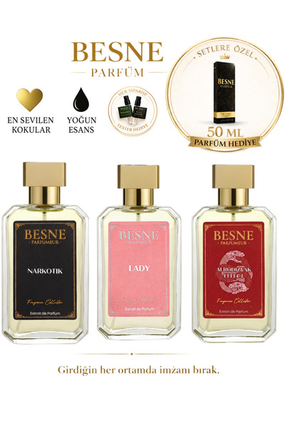 besneparfum Besne Parfüm Narkotik Lady Effect Set 2 Erkek 1 Kadın