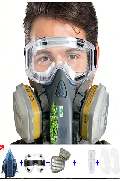 3M GAZ MASKESİ ZEHİRLİ KİMYASAL GAZLAR Gaz ve Buhar Filtresi, ABE1, 6057 FİLİ...