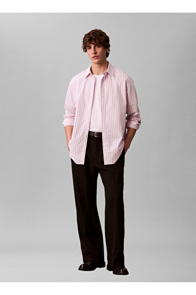 Calvin Klein Mor Erkek Gömlek LV04LE102GXFC_LS YD MULTI STRIPE RL