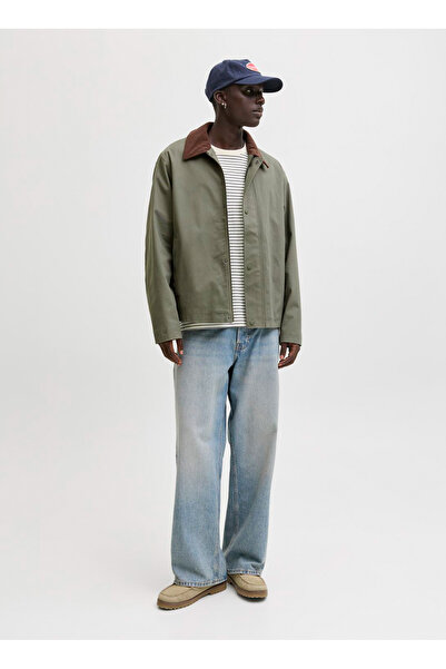 Jack & Jones Yeşil Erkek Mont 12288889 JJEGRAHAM WORKER JACKET SN