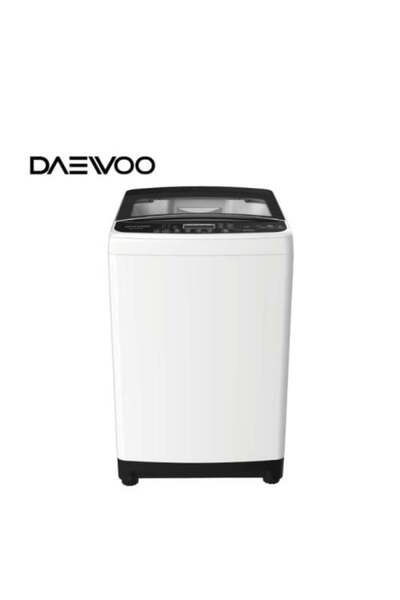Daewoo غسالة ملابس ذات تحميل علوي سعة 12 كجم - 10 برامج ذكية - لون أبيض