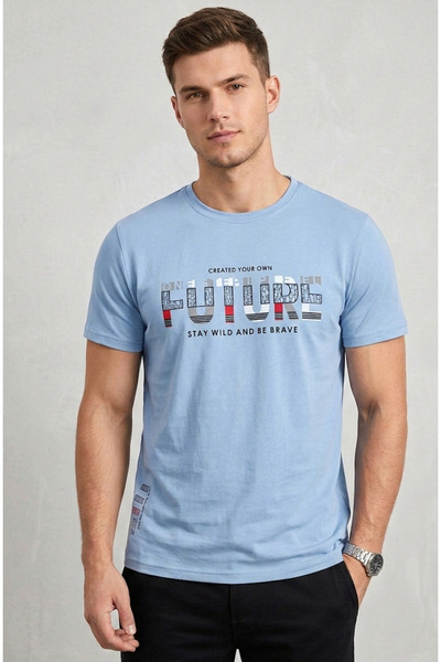 iza Men’s Casual Round Neck T-Shirt