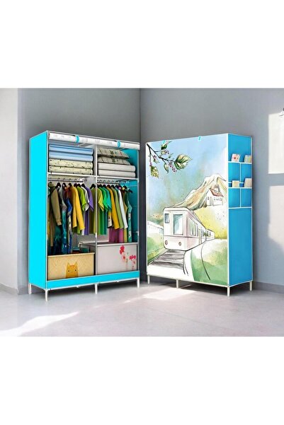 Vision Portable clothes organizer (wardrobe) - blue