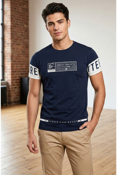 iza Men’s Casual Round Neck T-Shirt